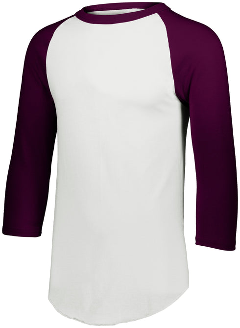 Augusta Sportswear Youth Baseball Jersey 2.0 (4421), Color 'White/Maroon'
